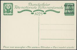 1923 - Pro Patria - Bundesfeierkarte - Entwertet