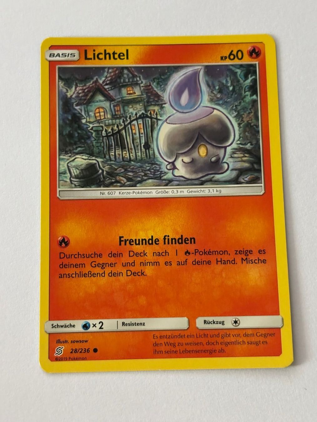 Pokémon Sammelbilder & Trading cards: Pokemon-Karte Lichtel 28/236 – Gebraucht aus Herisau von Seyashop1