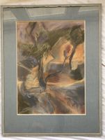 Kateřina Opltová (1957–2003)  Pastell Zeichnung - Garten II
