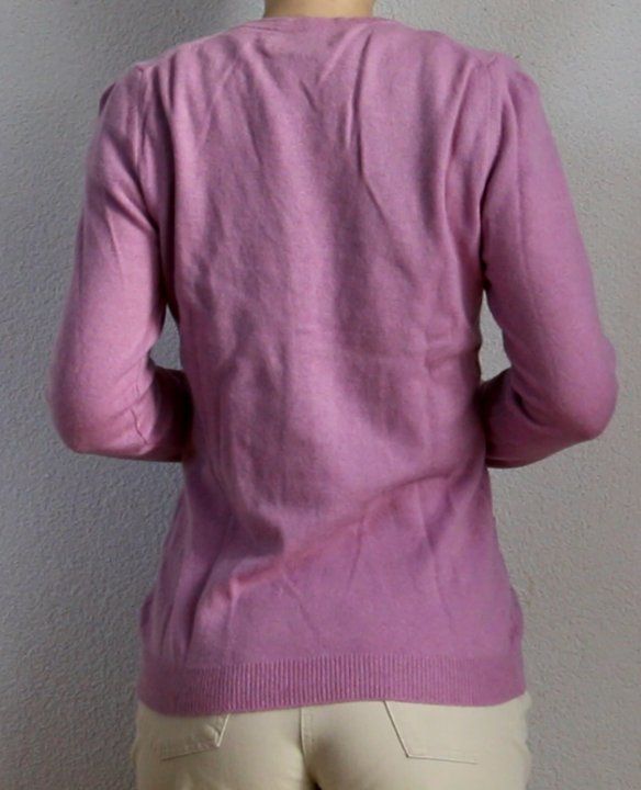 Giacche: Hell violette Strickjacke aus 100% Kaschmir Gr.S – Usato da Luzern venduto da Simona15 2
