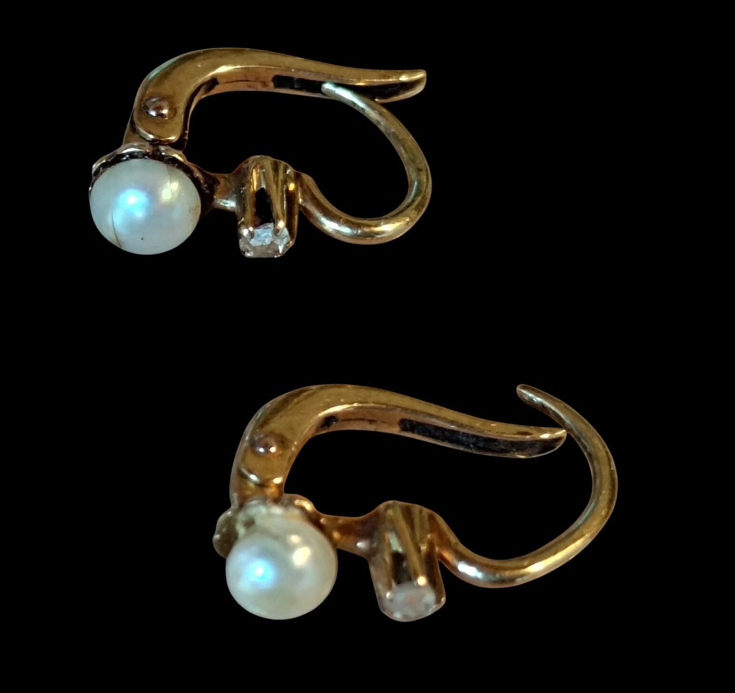 Orecchini pendenti & Orecchini a lobo: Orecchini battesimo "Dormeuse" Antichi Belle Époque in Oro. – Usato da Lugano venduto da fbo_82wg 1