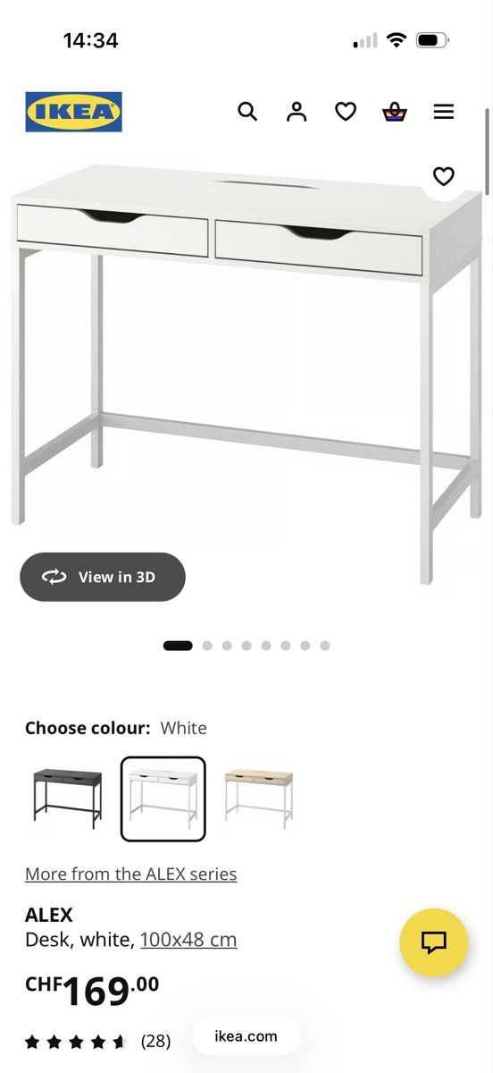 Schreibtische: Ikea, Schreibtisch und Schubladenelement – Gebraucht aus Wilen b. Wollerau von Nataly_ 3