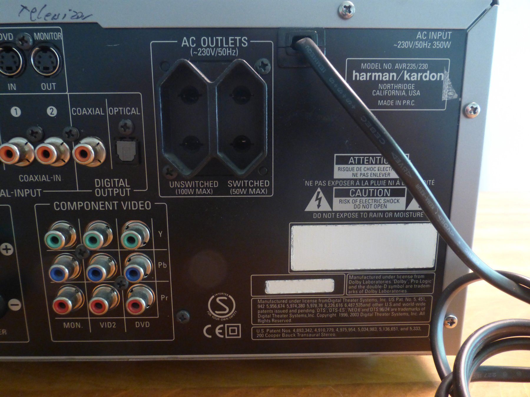 Harman-Kardon Amplificatori: Harman Kardon AVR 235 Verstärker – Usato da Zumikon venduto da psisound 6