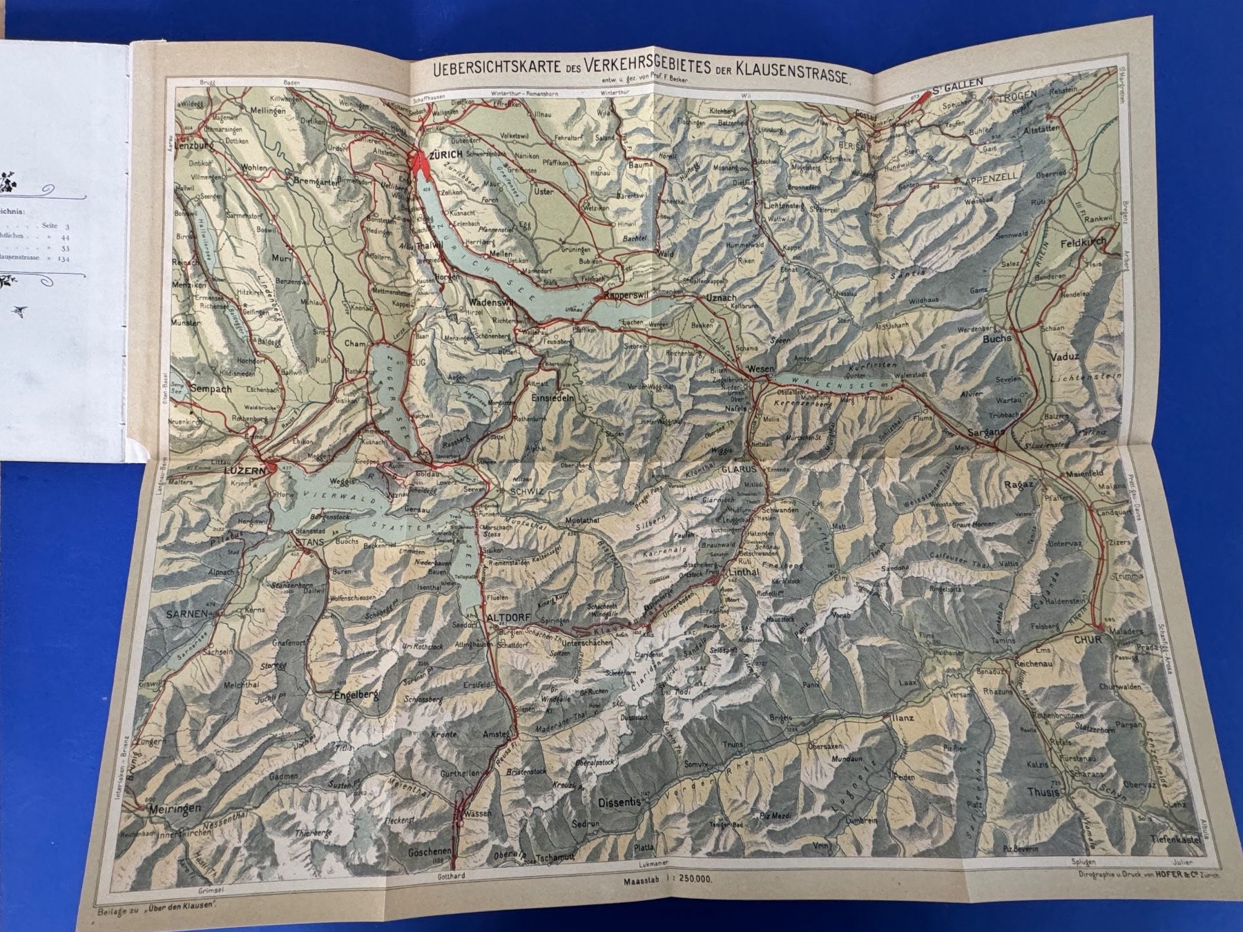 Libri: Becker - Über den Klausen. 1900 – Usato da Adliswil venduto da buch_und_kunst 4
