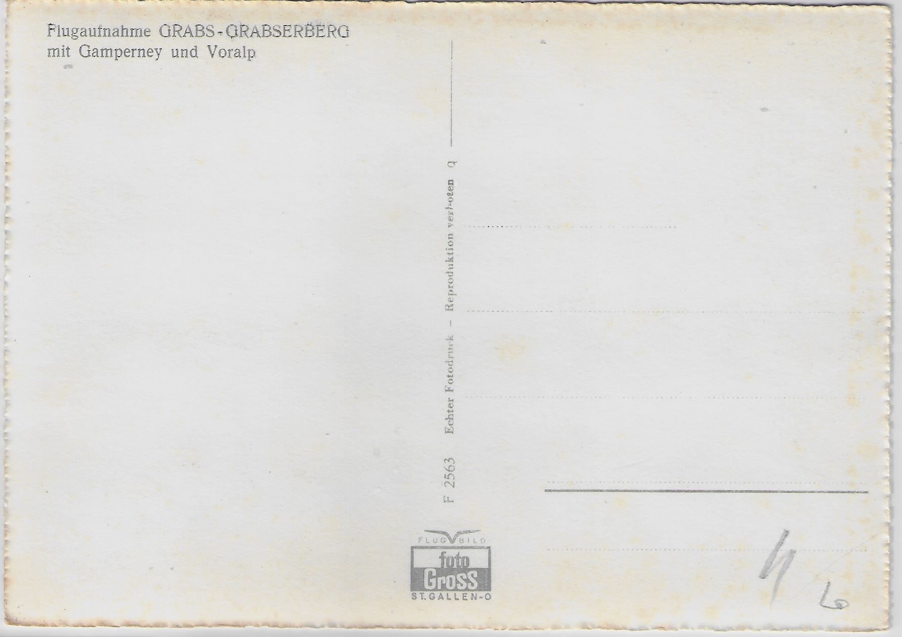 Cartoline postali: Flugaufnahme Grabs-Grabserberg mit – Antico da Ettingen venduto da Kartenplanet 1