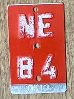 NE 84 - PLAQUE DE VELO - VELONUMMER - FAHRRADSCHILD - NE 84