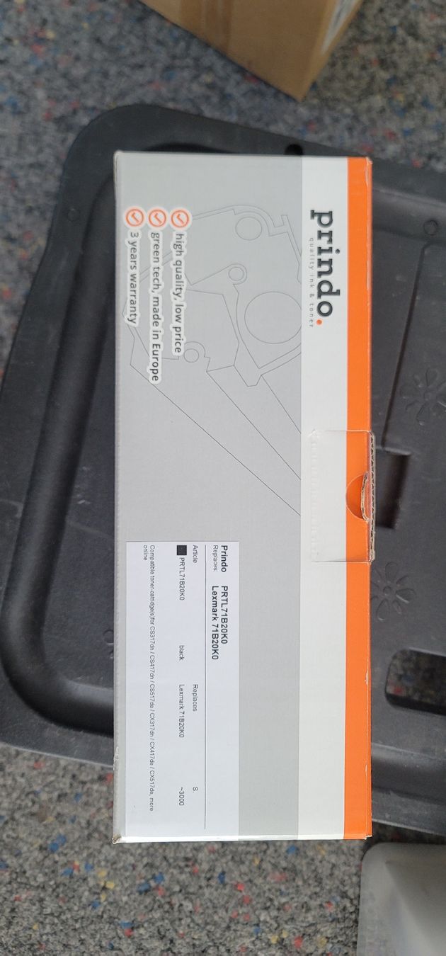 Lexmark Cartucce per stampanti & toner: Lexmark 71B20K0 – Nuovo (secondo la descrizione) da Ostermundigen venduto da zaster.cholae
