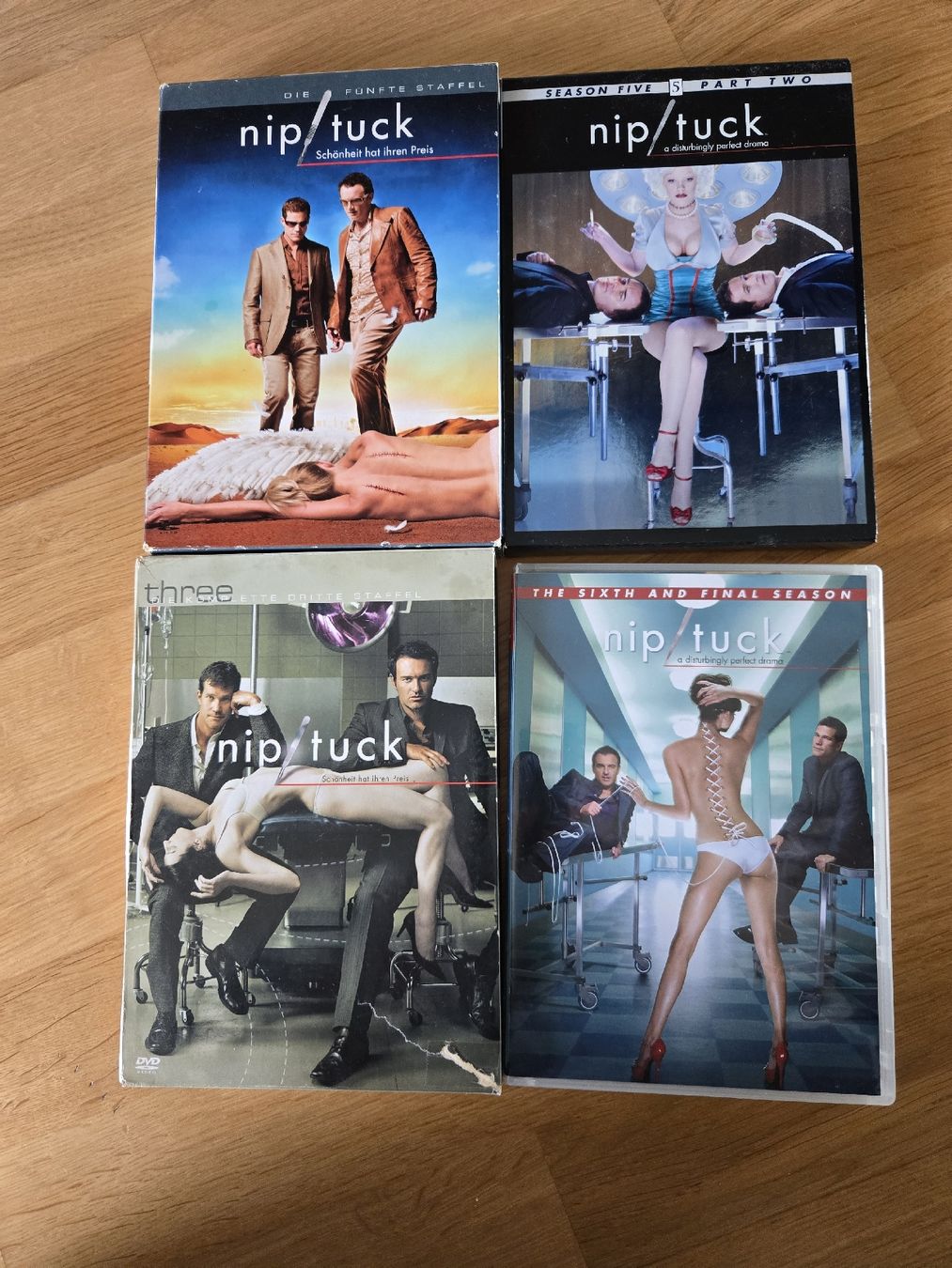 Tutti i DVDs: Nip/Tuck Staffel 3,4,5 und 6 – Usato da Greifensee venduto da seat88