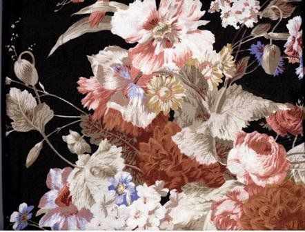 Tessuti: Baumwollstoff  40 x 95 cm grosse Blumen – Nuovo (secondo la descrizione) da Basel venduto da Happybaer 1