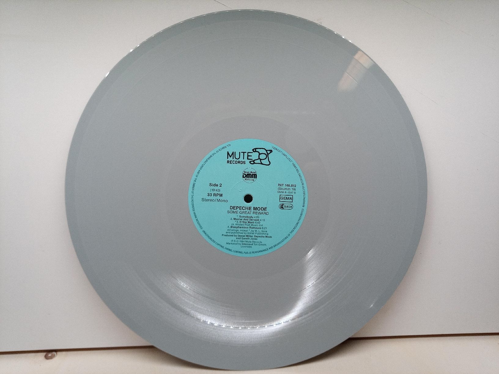 Dischi in vinile: Depeche Mode "Some Great Reward" Graue Vinyl LP 1984 – Usato da basel venduto da markusb07 8