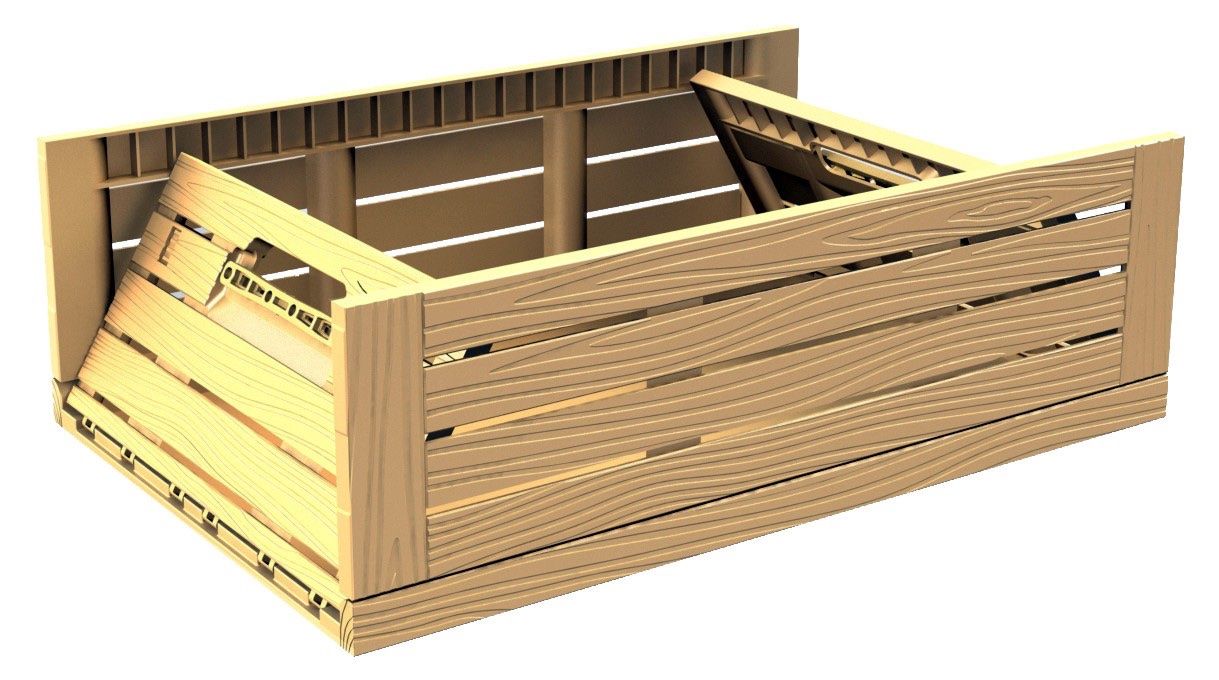Casse di trasporto: Faltbare Klappbox Holzoptik 40 x 30 cm – Nuovo e nell'imballaggio originale da Bülach venduto da Palawan 8