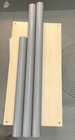 PVC - Posten Vollmaterial Rund 3 Stangen à Durchm. 60 mm