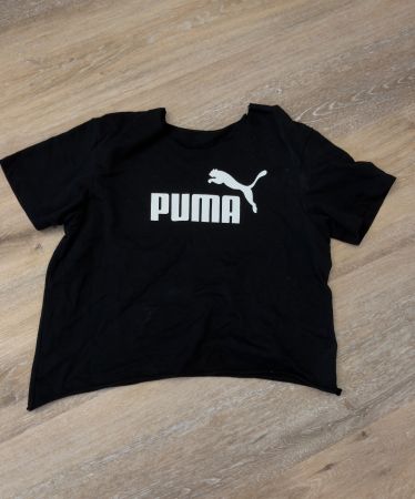 PUMA Damen Crop T-Shirt – Schwarz – Grösse XS