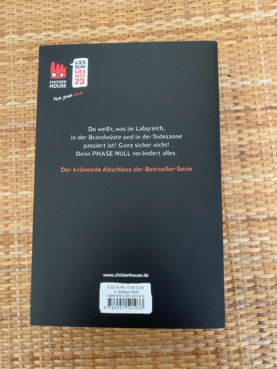 Bücher: Phase Null, die Auserwählten, James Dashner – Neu (gemäss Beschreibung) aus Fraubrunnen von mic_7l9q 1