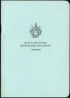 CLUB ALPIN SUISSE © -1927 "8 Chansons tirées du Chansonnier"