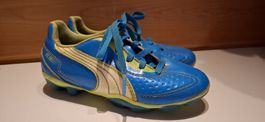Puma Fussballschuhe blau gelb gr. 31gebraucht 
