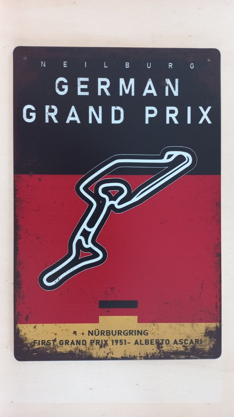 Insegne: German Grand Prix Blechschild – Nuovo (secondo la descrizione) da Alberswil venduto da mech350