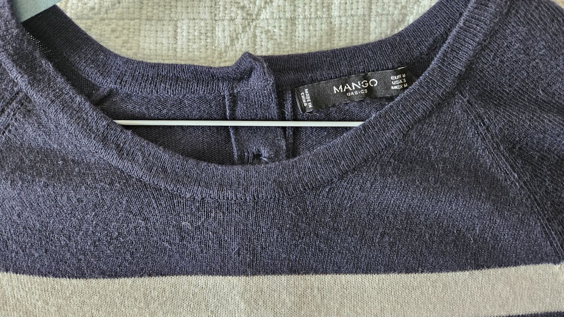 Mango Vestiti: Mango Strickkleid blau und weiss – Usato da Zug venduto da diana.bee 4