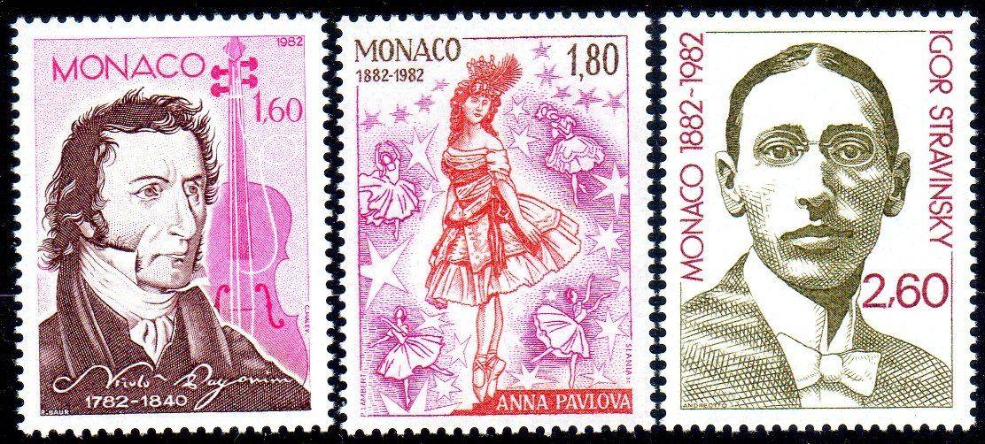 Tutti i francobolli: ** POSTFRISCH ** MONACO BERÜHMTE PERSÖNLICHKEITEN - MO43 – Nuovo (secondo la descrizione) da Losone venduto da EM2019