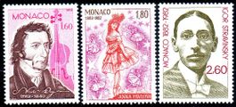 ** POSTFRISCH ** MONACO BERÜHMTE PERSÖNLICHKEITEN - MO43