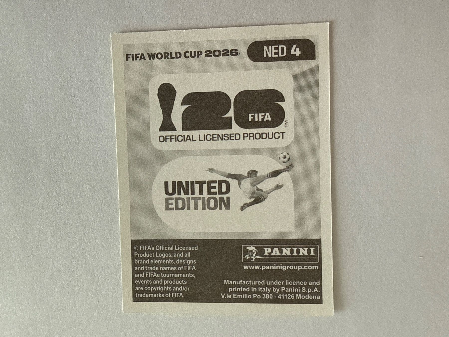 Panini Cartes à collectionner: Van de Ven NED4 - Panini CH Edition WM 2026 – Neuf (Voir description) à Grenchen par nicus_aveiro 1