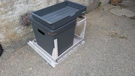 Abfalleimer mit Auszugsystem und Einsätzen gebraucht Müllex