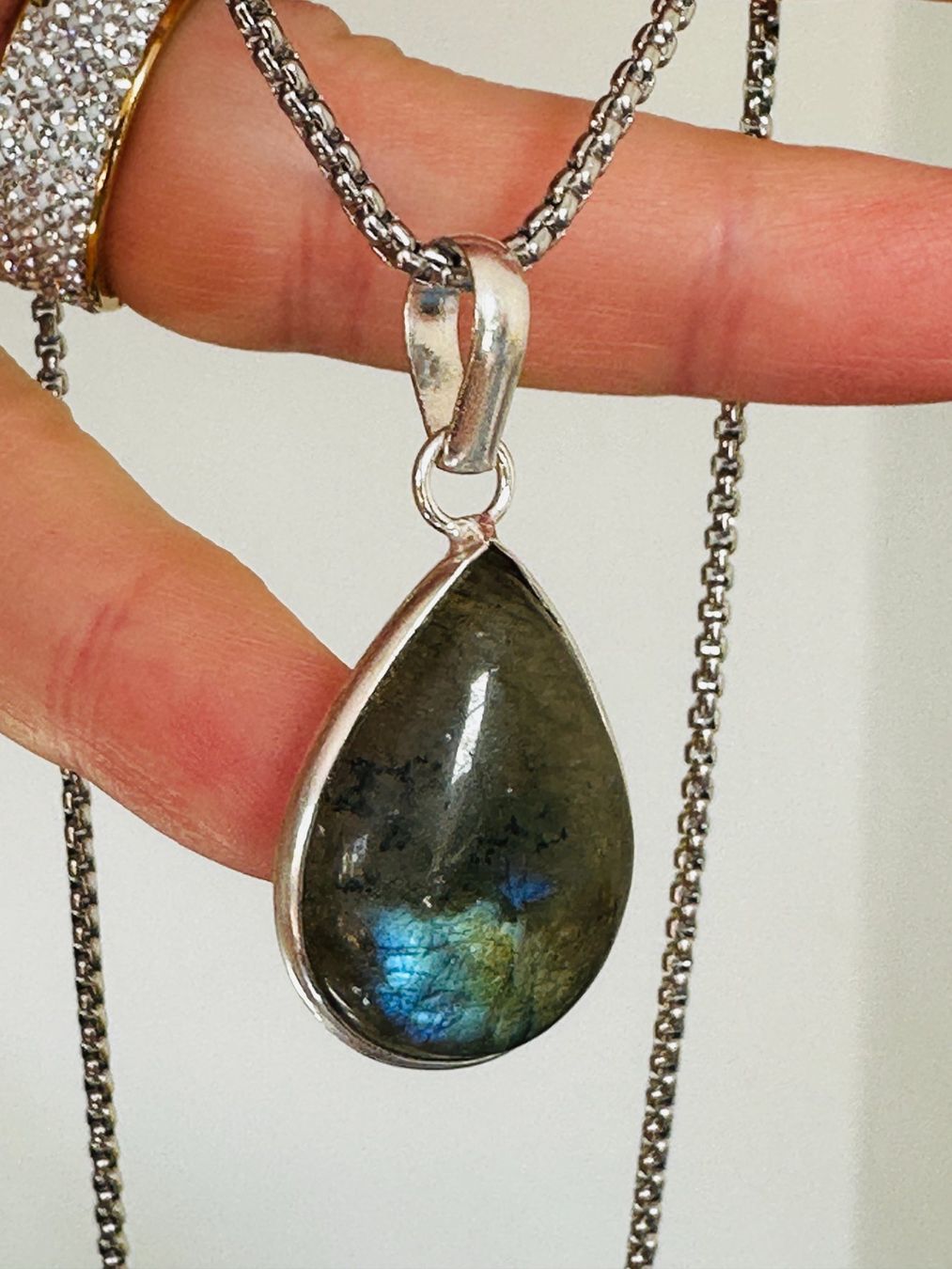 Catenine: Labradorite necklace – Nuovo e nell'imballaggio originale da Genève venduto da AGBERG 3