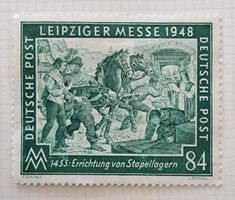 🇩🇪Briefmarke: Leipziger Messe 1948 Seltenes Sammlerstück