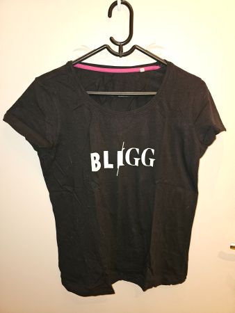 Bligg T-Shirt schwarz mit weissem Aufdruck gebraucht