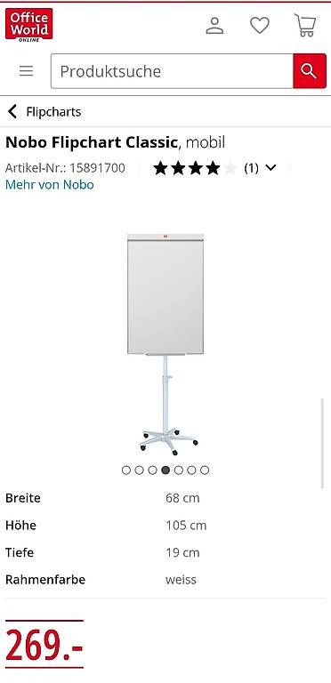 Lavagne: Nobo Flipchart Classic, Neupreis 269 – Usato da Erlenbach ZH venduto da Katharinaaa