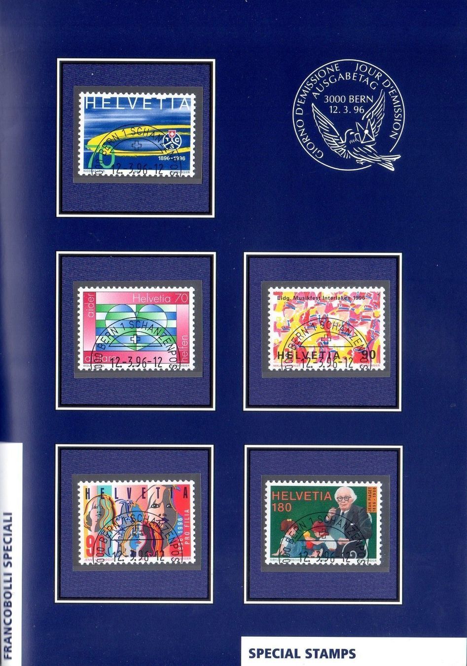 Tutti i francobolli: JAHRESAUSGABE 1996 ** POSTFRISCH ** – Nuovo (secondo la descrizione) da Losone venduto da EM2019 2