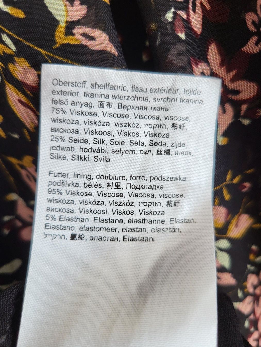 Vestiti: Gartoon Kleid, Gr. 36 - schwarz, Blumenmuster, Viskose/Seide – Usato da Baar venduto da clar6 8