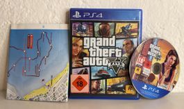GTA V Grand Theft Auto V PS4/PS5 Game + Map 🎮🗺️