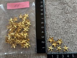 Nieten Stern gold Farbig