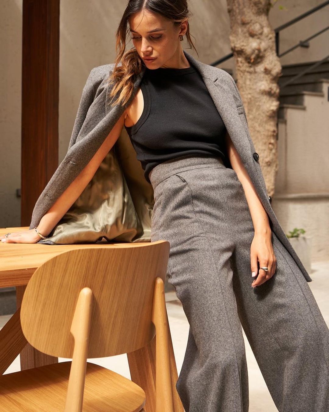 Pantaloni: Wool Palazzo Trousers Gr. L Neu – Nuovo e nell'imballaggio originale da Zürich venduto da Ms.Me-Fashion 1