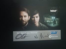 Christian Ulmen & Nora Tschirner - handsigniert - Tatort