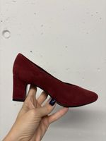 Peter Kaiser Pumps Wildleder Gr. 3 (35.5) rot Leder bordeaux