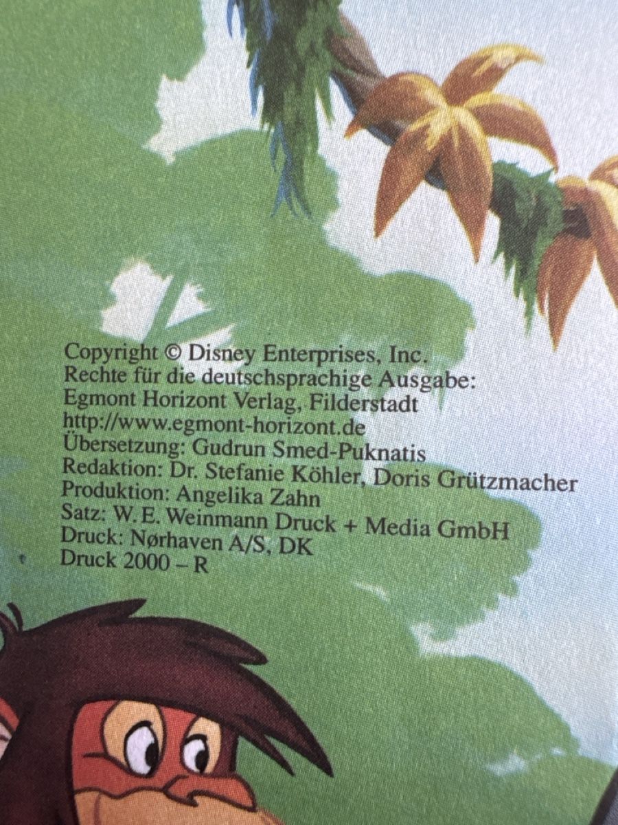Bücher: Walt Disney, das Dschungelbuch – Gebraucht aus Eschenz von Belladog 1