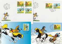 Combo- und normaler Indianer Yakari FDC und beide Maxikarten