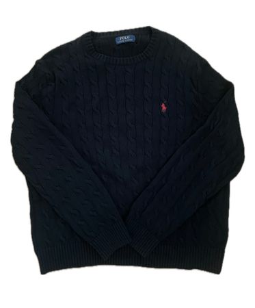 Polo Ralph Lauren Zopfstrick Pullover schwarz AB 1.-