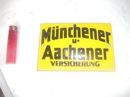 Antikes, kleines Emailschild von ca. 1930-40