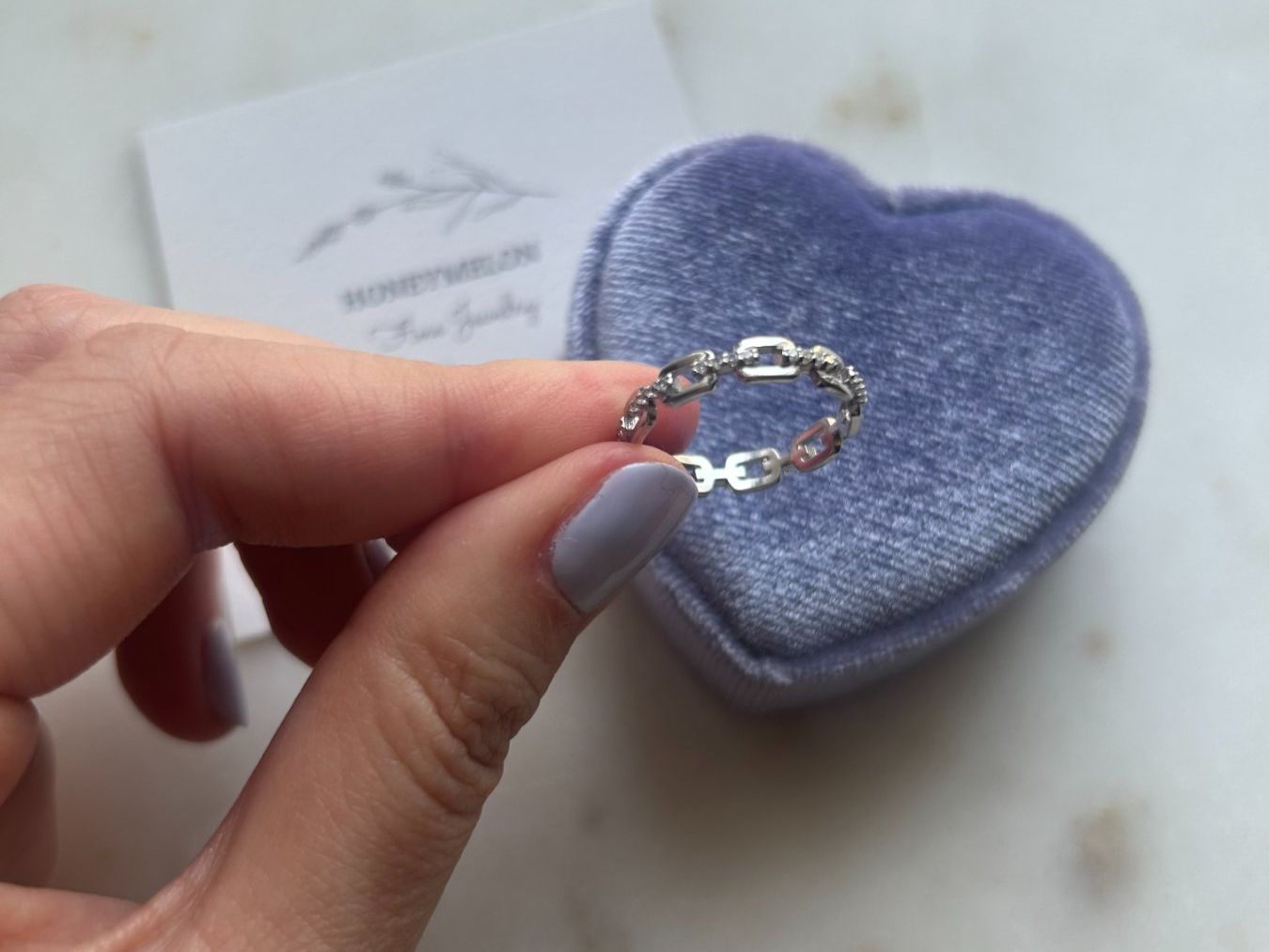 Anelli: Ring 51mm s925Silber NEU – Nuovo e nell'imballaggio originale da Zürich venduto da Honeymelon_Jewelry