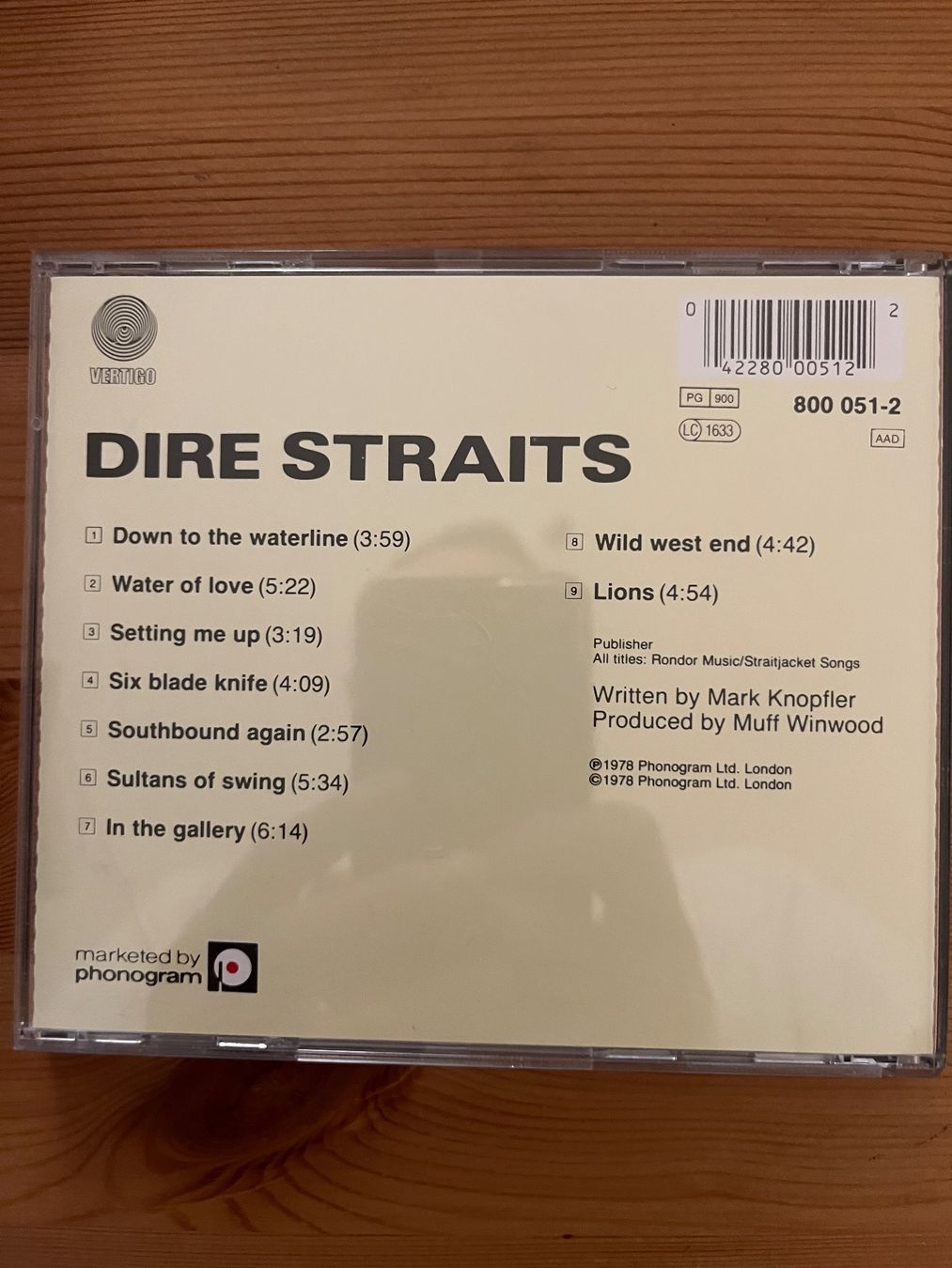CDs: DIRE STRAITS - FIRST ALBUM – D'occasion à Lausanne par sbar224 1