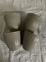 4 Latte Cup Becher von Greengate warm grey