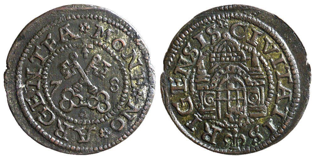 Tutti le monete: Riga, Shilling 1578, Lettland – Usato da Chiasso venduto da Novamarketing
