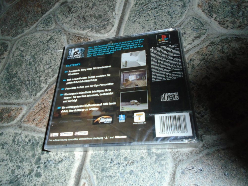 Jeu HIDDEN AND DANGEROUS - PlayStation 1 - Version Française - Neuf Sous Blister Original