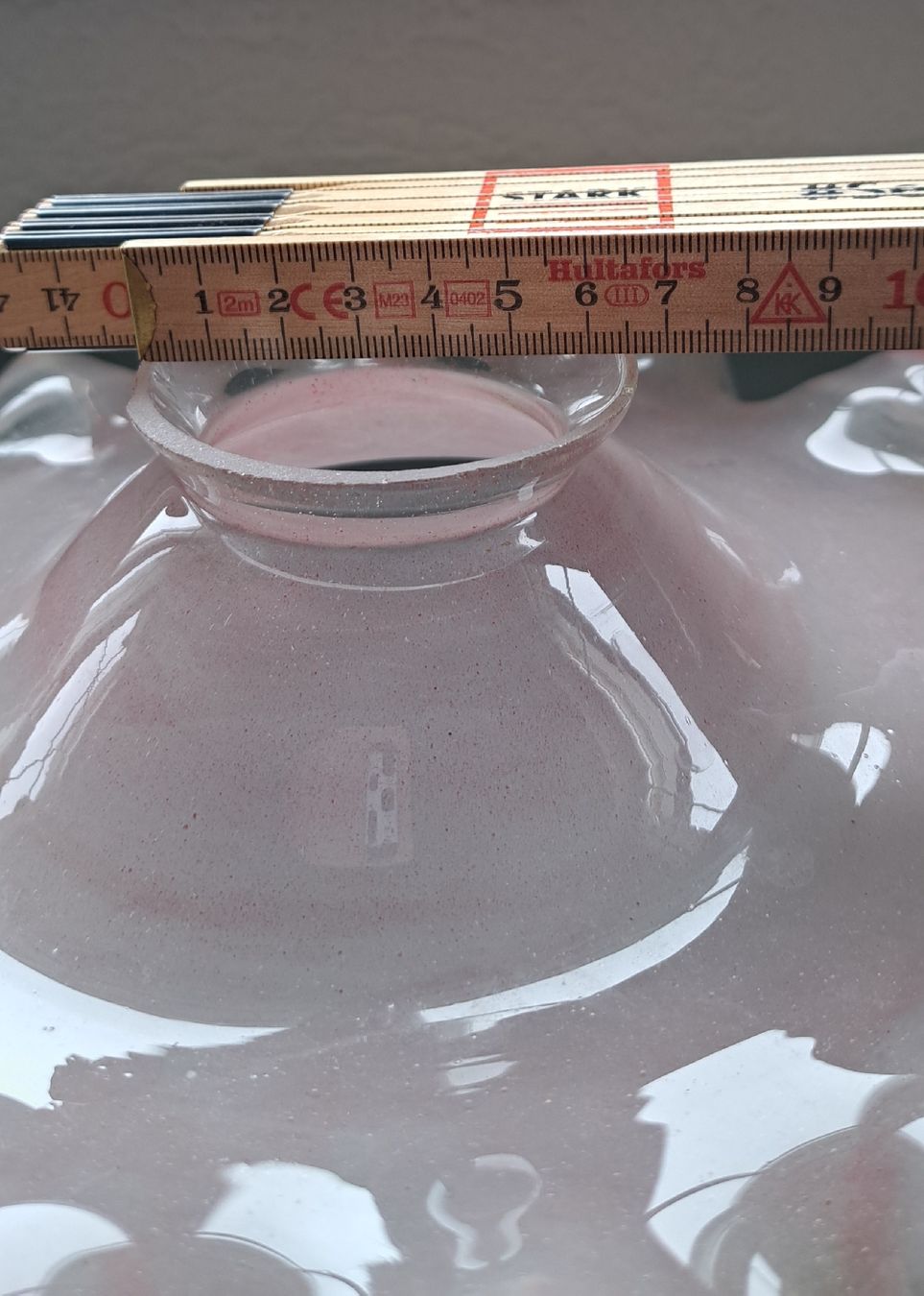 Paralumi: Rosafarbene Glaslampenschirm, Vintage – Usato da Langrickenbach venduto da Eve088 3