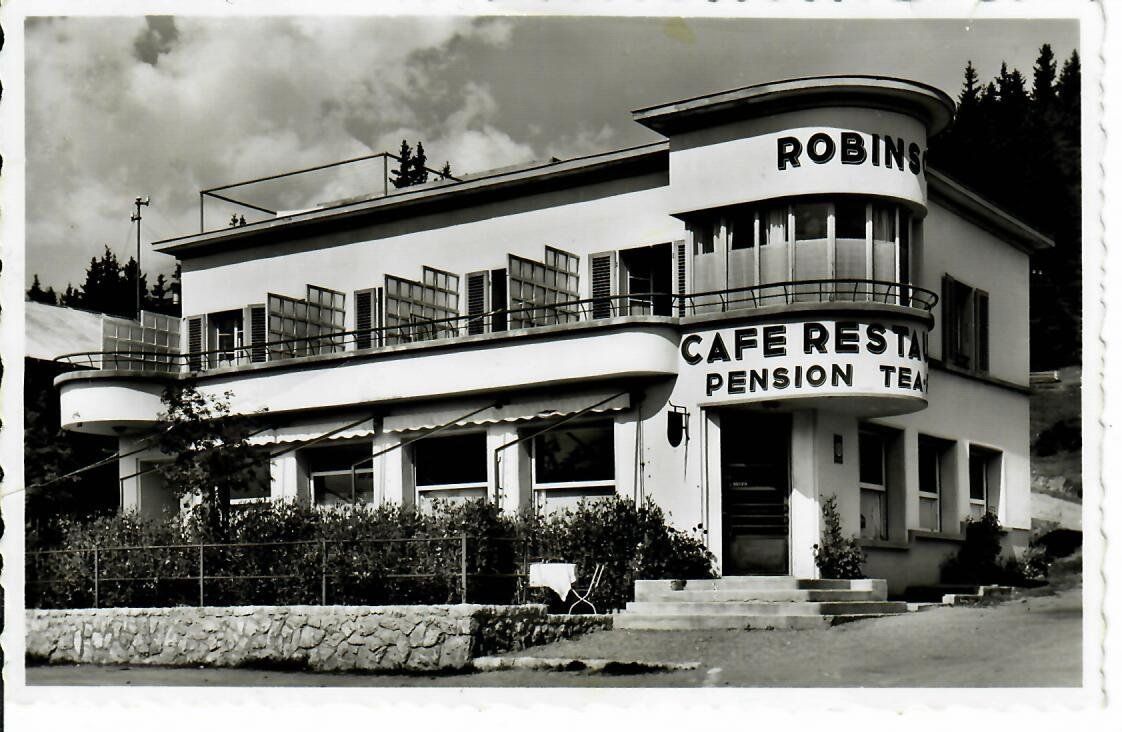 Ansichtskarten: Café Restaurant Robinson Crans s. Sierre – Gebraucht aus Hochdorf von Ziegel-16