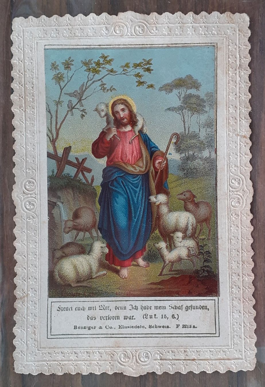 Incisioni: Andachtsbild Spitzenbild Einsiedeln/Benziger antik – Usato da Mörschwil venduto da lindaswunderkiste