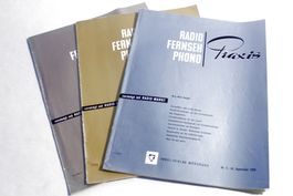 3x Radio/Fernsehn/Phono -PRAXIS, 1960 & 1961